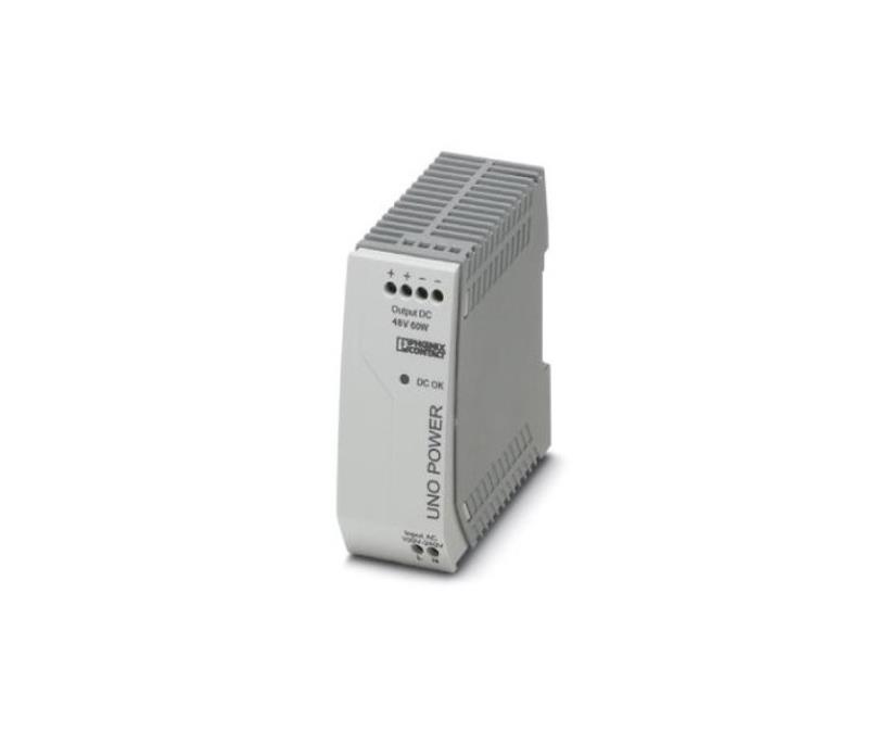 Power supply for DIN rail mounting, input: 1-phase, output: 48 V DC/60 W UNO-PS/1AC/48DC/ 60W 290299